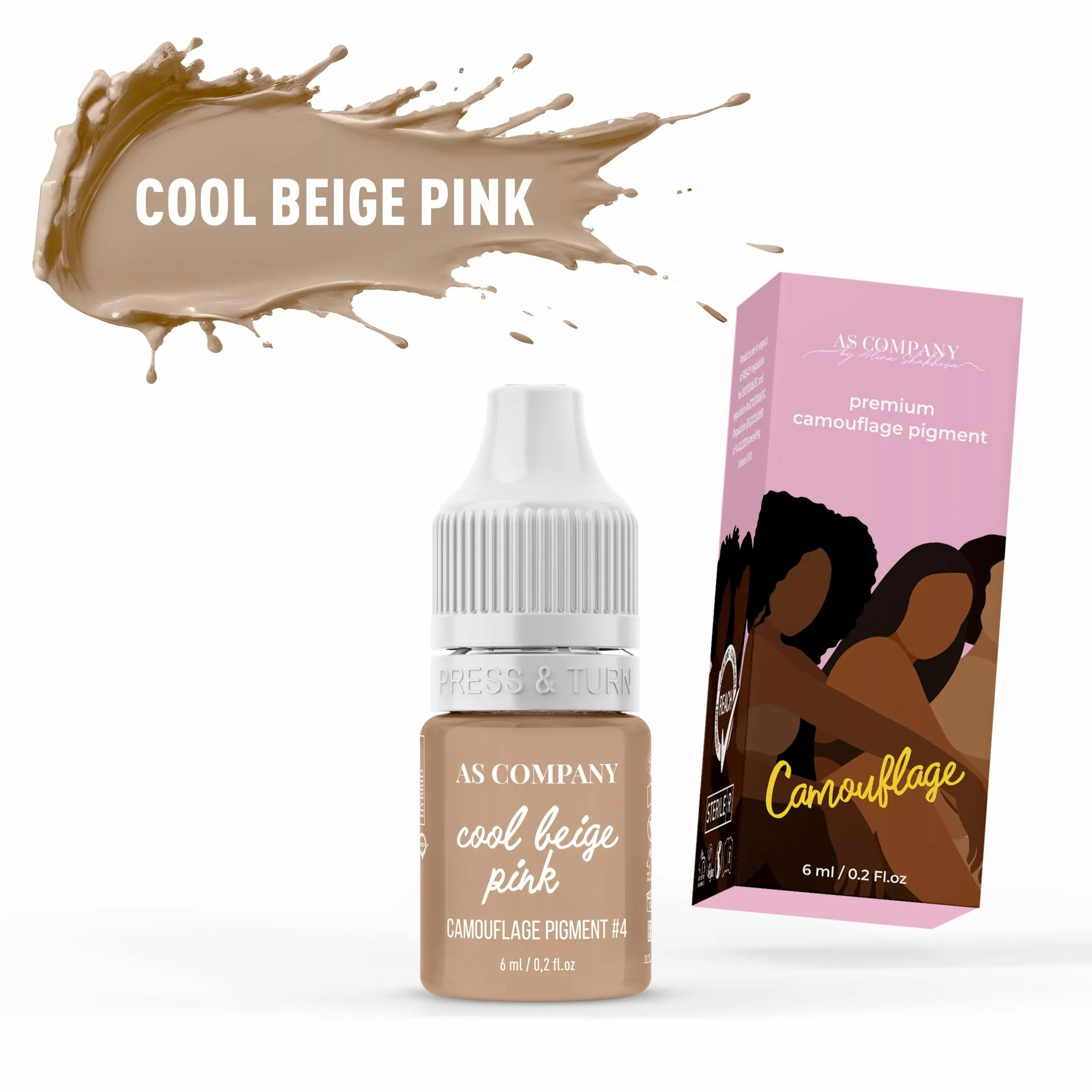 4 COOL BEIGE PINK 6 ml CAMOUFLAGE scaled