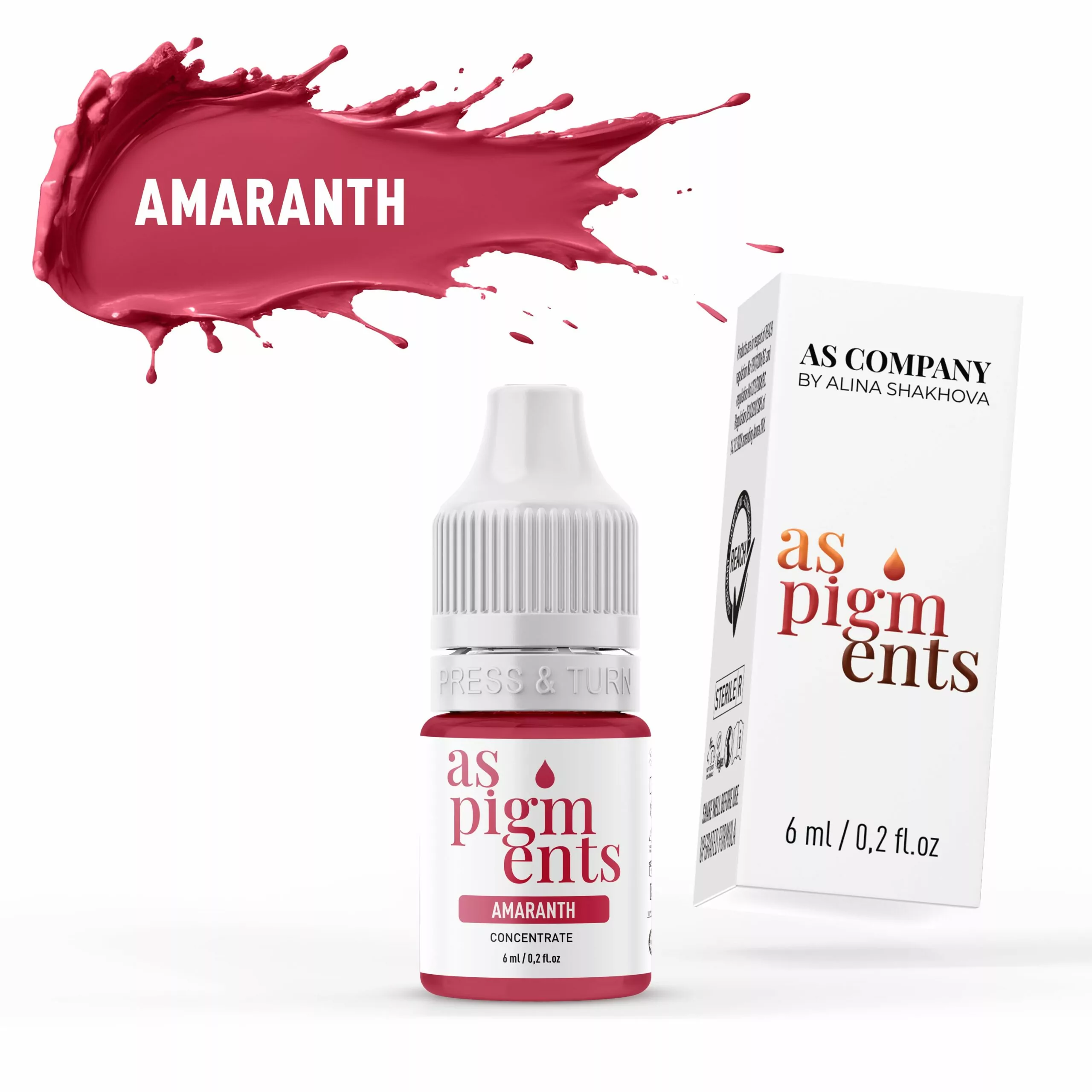 AMARANTH CONCENTRATE 6 ml AS PIGMENTS scaled