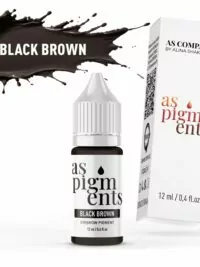 BLACK BROWN 12 ml AS PIGMENTS scaled