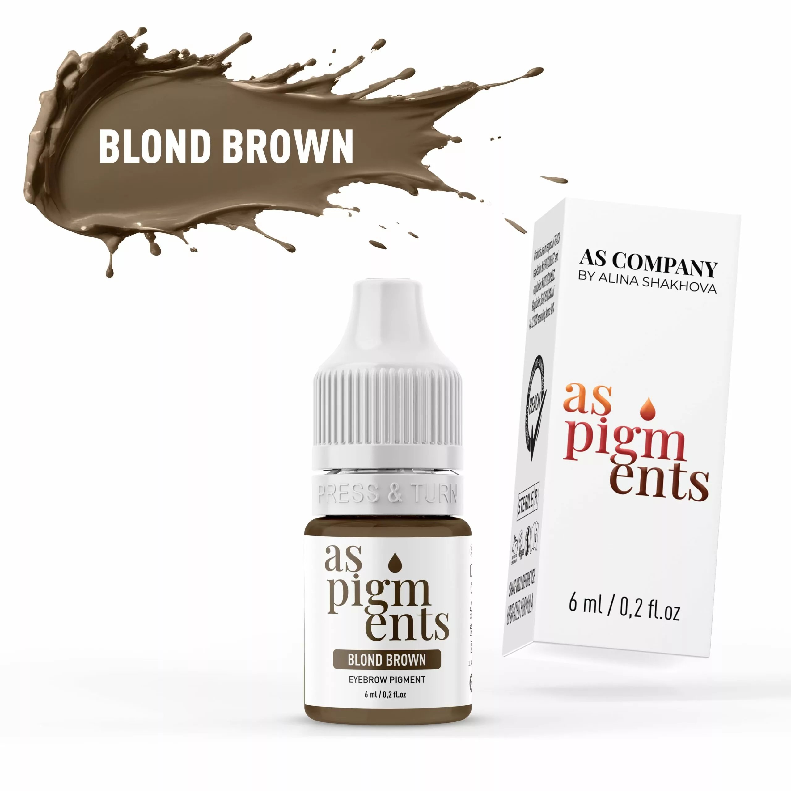 BLOND BROWN 6 ml AS PIGMENTS scaled