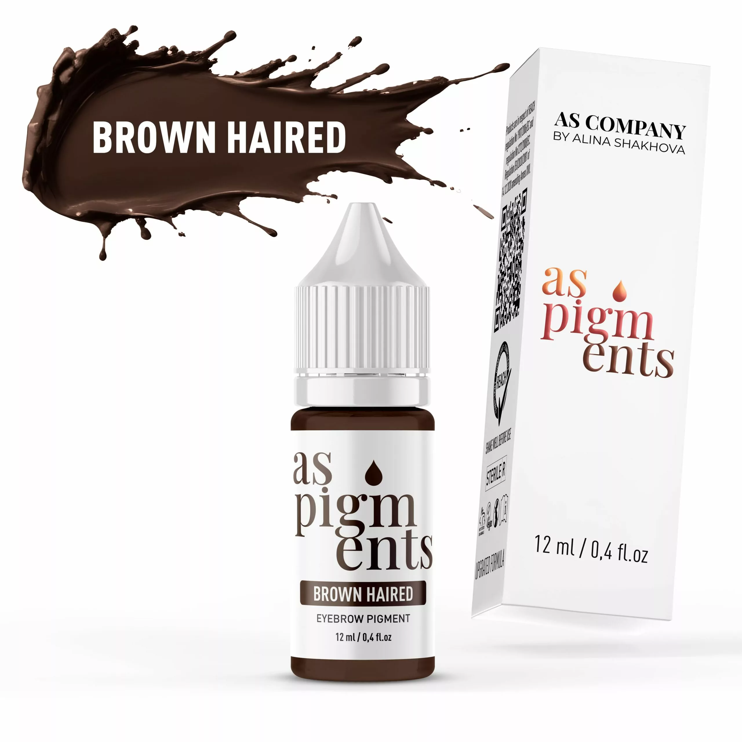 BROWN HAIRED 12 ml AS PIGMENTS scaled