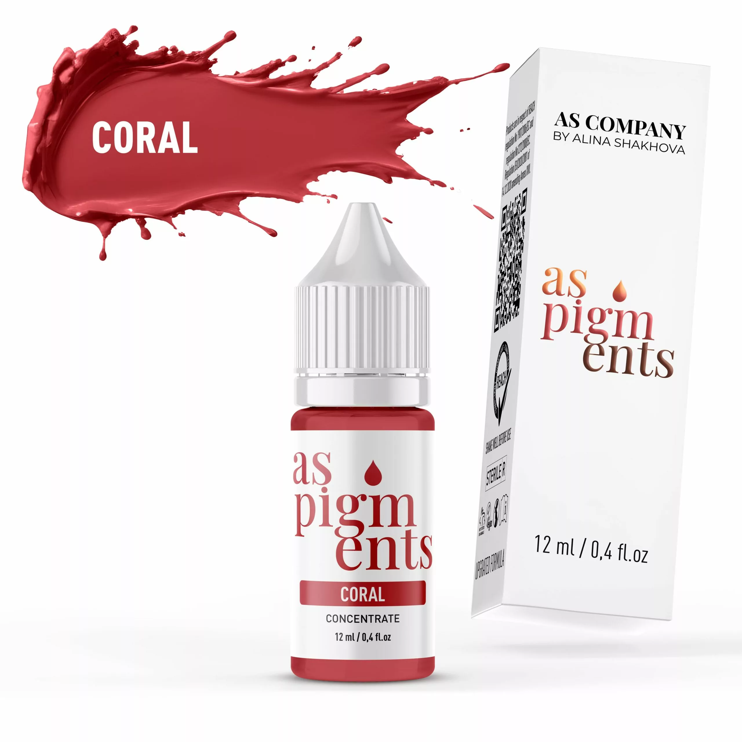 CORAL CONCENTRATE 12 ml AS PIGMENTS scaled