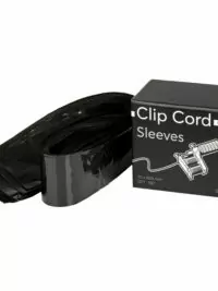 Clip Cord Sleeves svart 100 stk