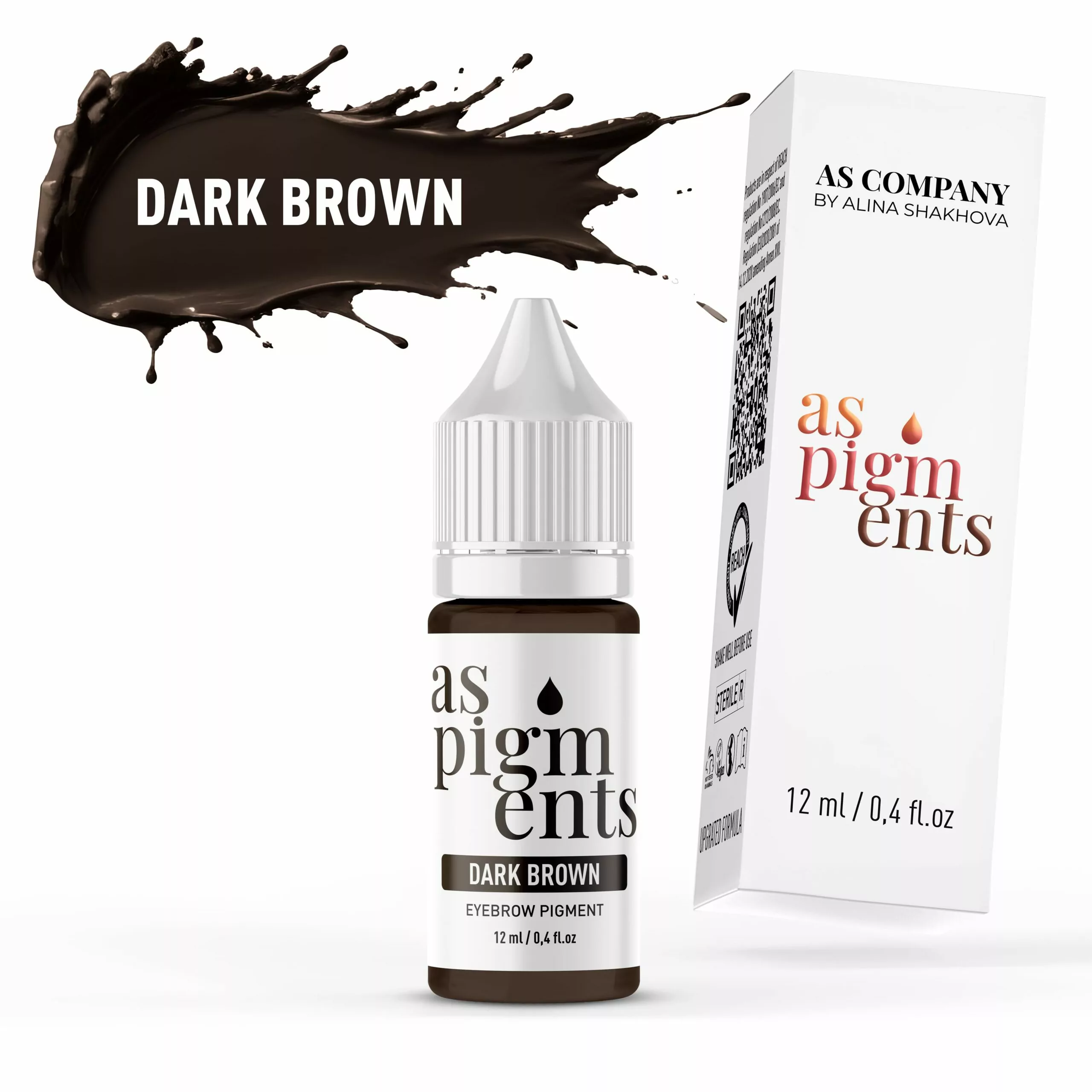 DARK BROWN 12 ml AS PIGMENTS scaled