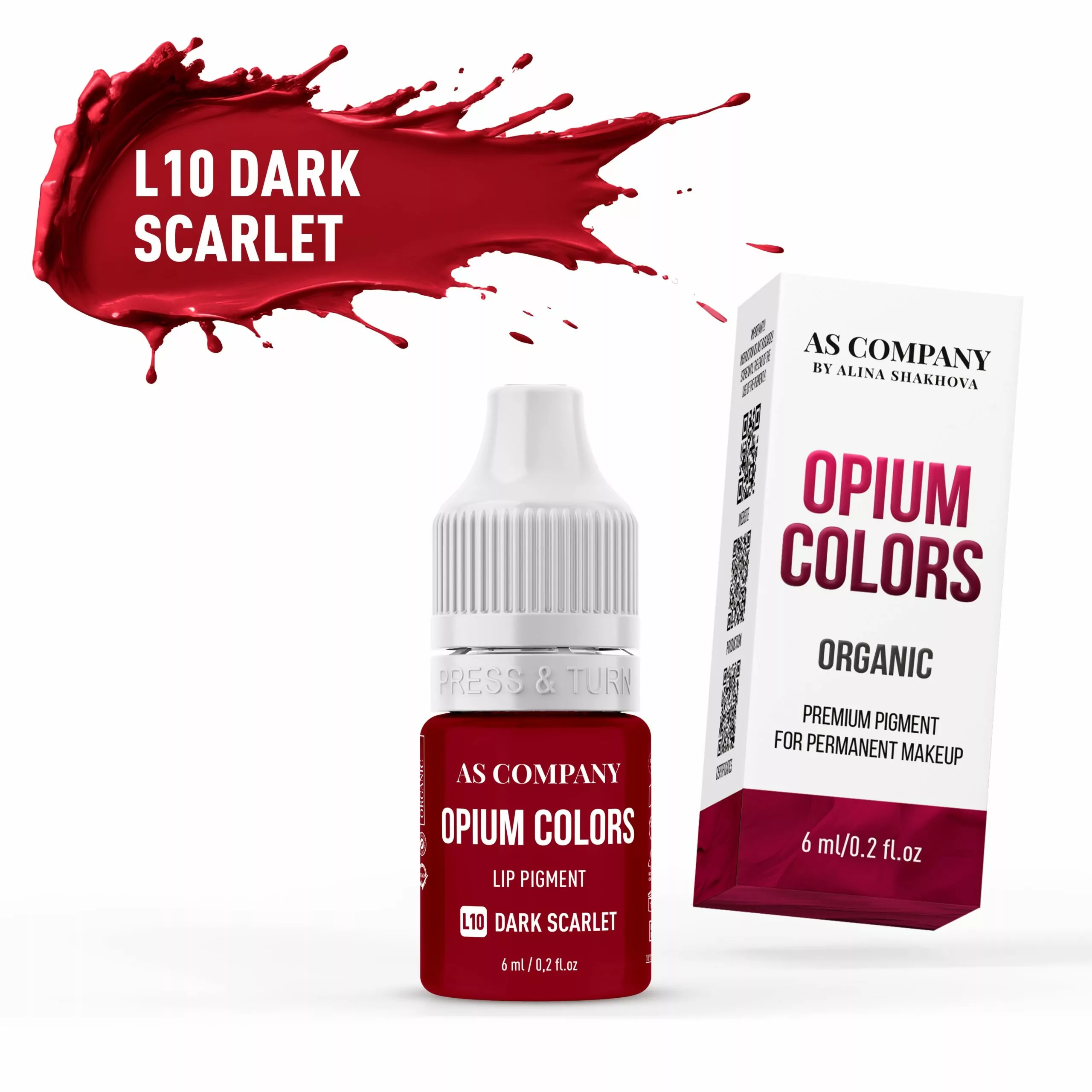 L10 DARK SCARLET ORGANIC 6 ml OPIUM COLORS scaled