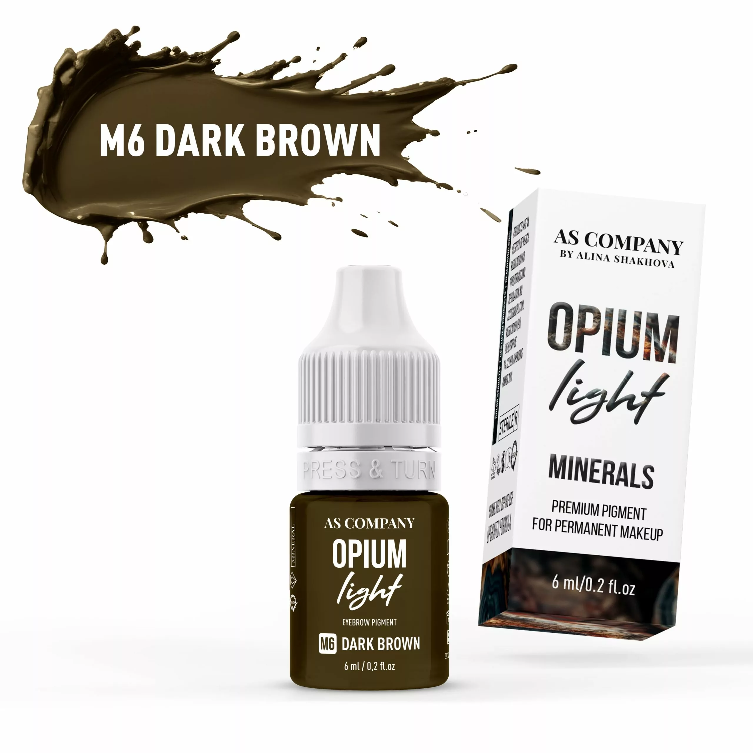M6 DARK BROWN MINERAL 6 ml OPIUM LIGHT scaled