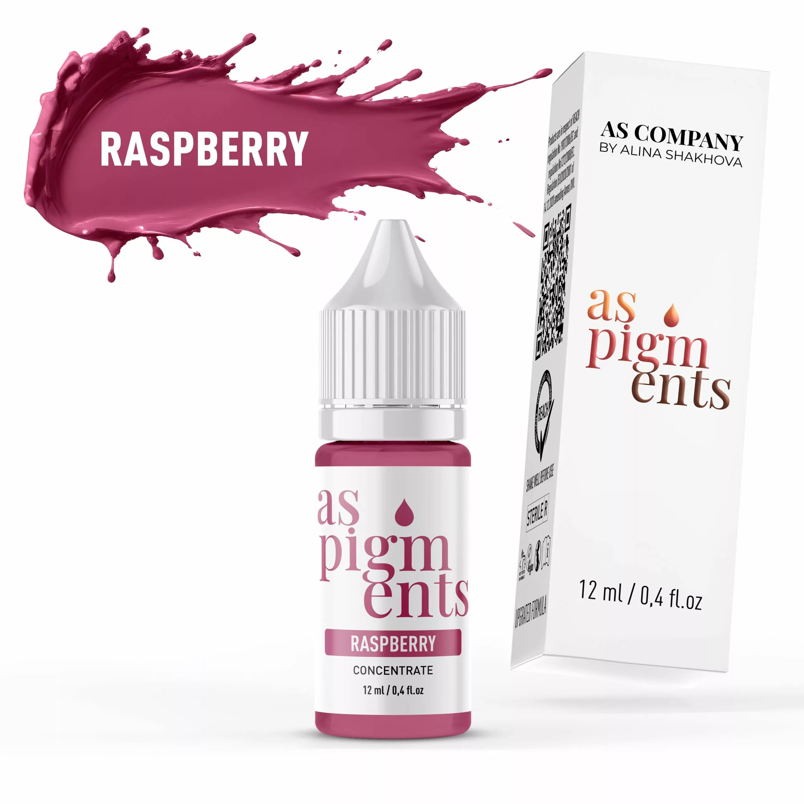 RASPBERRY CONCENTRATE 12 ml AS PIGMENTS scaled